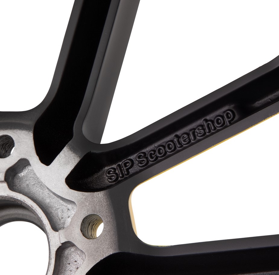 Jante avant/arrière 12" pour Vespa GTS/GTS Super/GTV/GT 60/GT/GT L 125-300ccm, noir/jaune