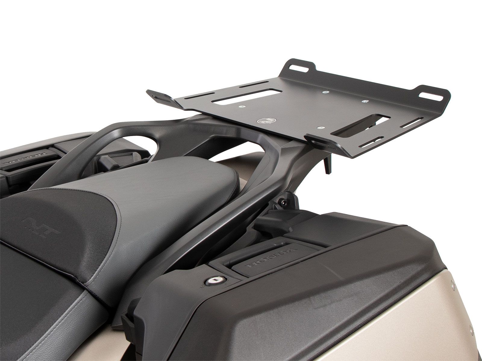 Elargisseur de porte-bagages noir pour porte-bagages d'origine Honda NT 1100 (22-24) Hepco & Becker