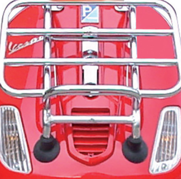 Porte-bagages avant rabattable chrome Vespa S