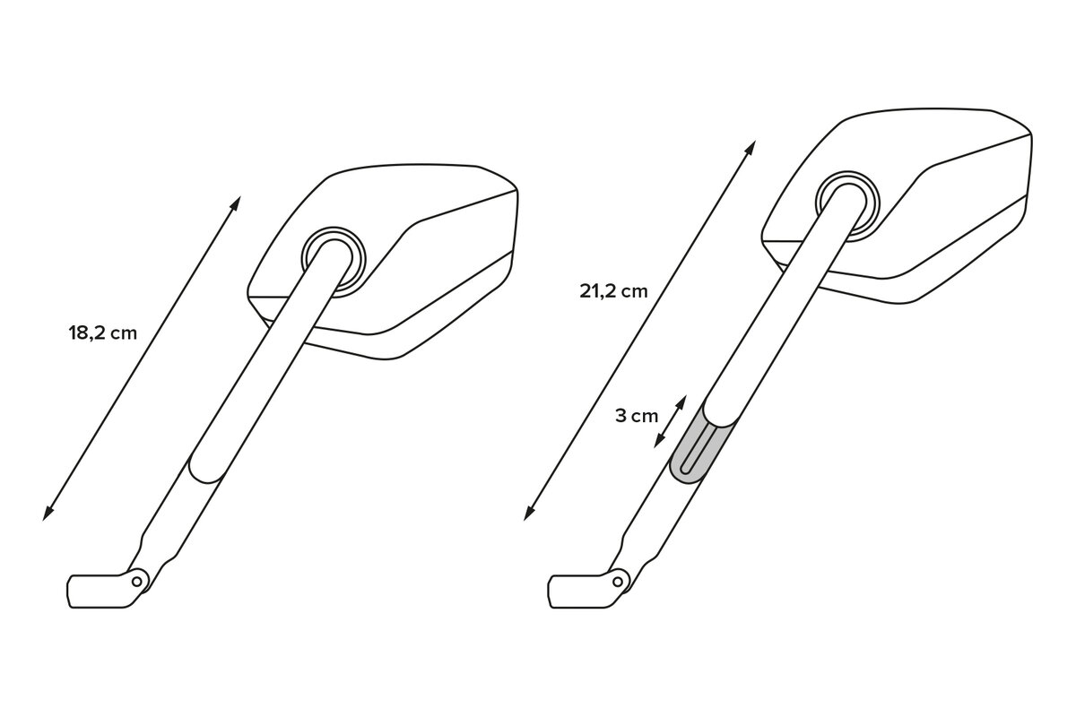 SW-Motech Kit rétroviseur sport pour KTM 790 Duke (18-) - SW Motech