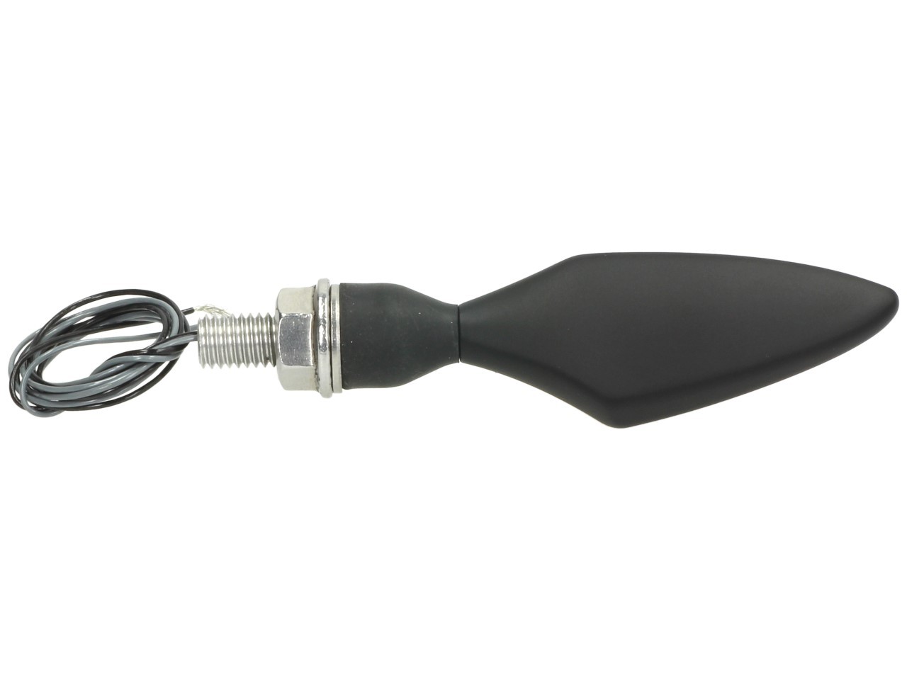 Clignotants Kellermann, Rhombus Dark, acier, LED, VR/HL, 12 V, noir satiné, M8x20, homologués E