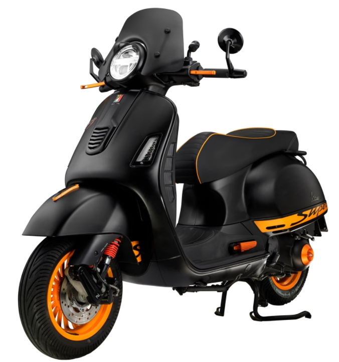 Housse Housse Vario pour Vespa Primavera/​Sprint 125-150ccm c.-à-d. 3V 4T AC, orange mat