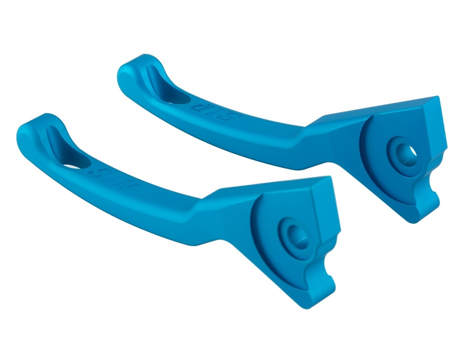 Levier de frein sport Shorty pour Vespa, droite et gauche, bleu mat