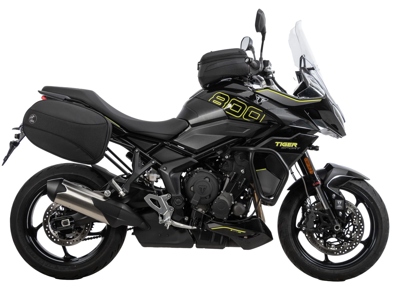 Supports latéraux C-Bow noirs pour Triumph Tiger Sport 800 (25-) Hepco & Becker