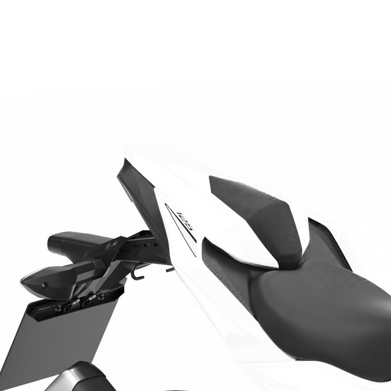 Housse de siège passager 40X Pearl Flat Stardust White pour Kawasaki Z125 (19-) Original