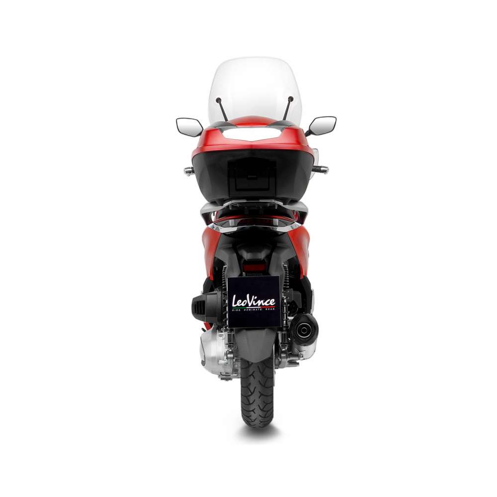 Système d?èchappement LeoVince LV One Evo pour Honda SH 350 i, acier inoxydable argenté, slip on, expertise E