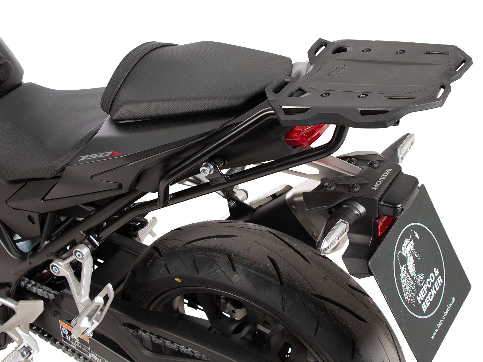 Porte-bagages arrière Smartrack noir pour Honda CB 750 Hornet (23-) Hepco & Becker