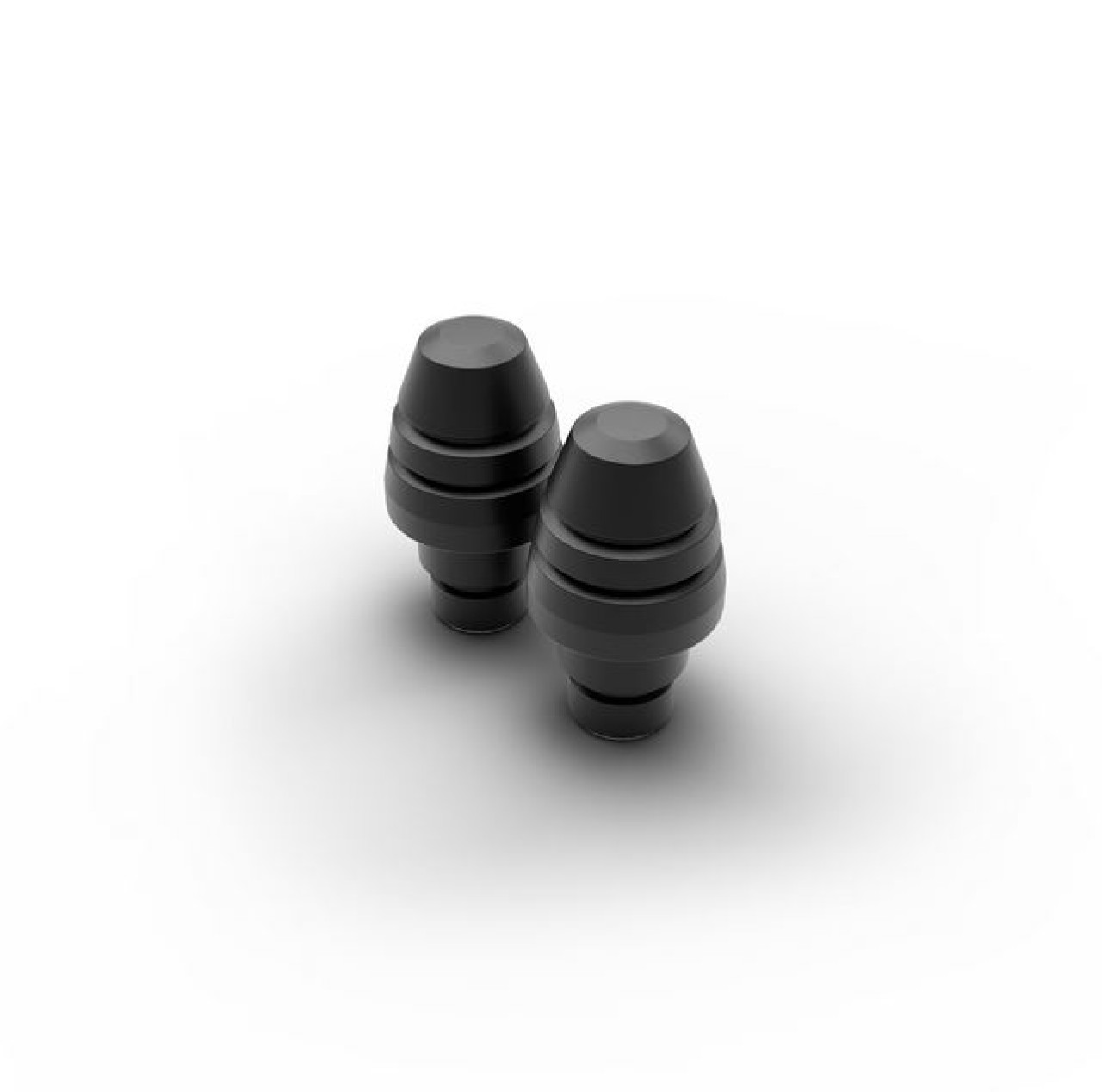 Poids d'extrémité du guidon noir en aluminium pour Aprilia RSV4 / Tuono V4 1100 (25-)