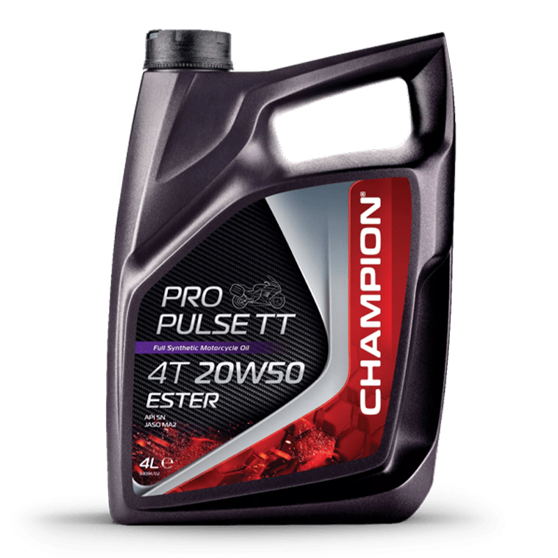 CHAMPION® Pro Pulse TT 4T 20W-50 Huile moteur à l'ester - 4 litres