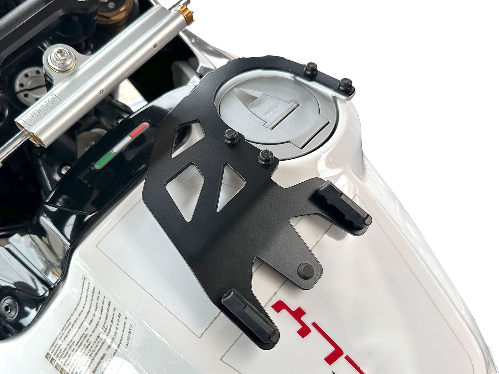 Anneau de réservoir Basic avec unité de fermeture de la sacoche de réservoir pour Ducati DesertX (22-) Hepco & Becker