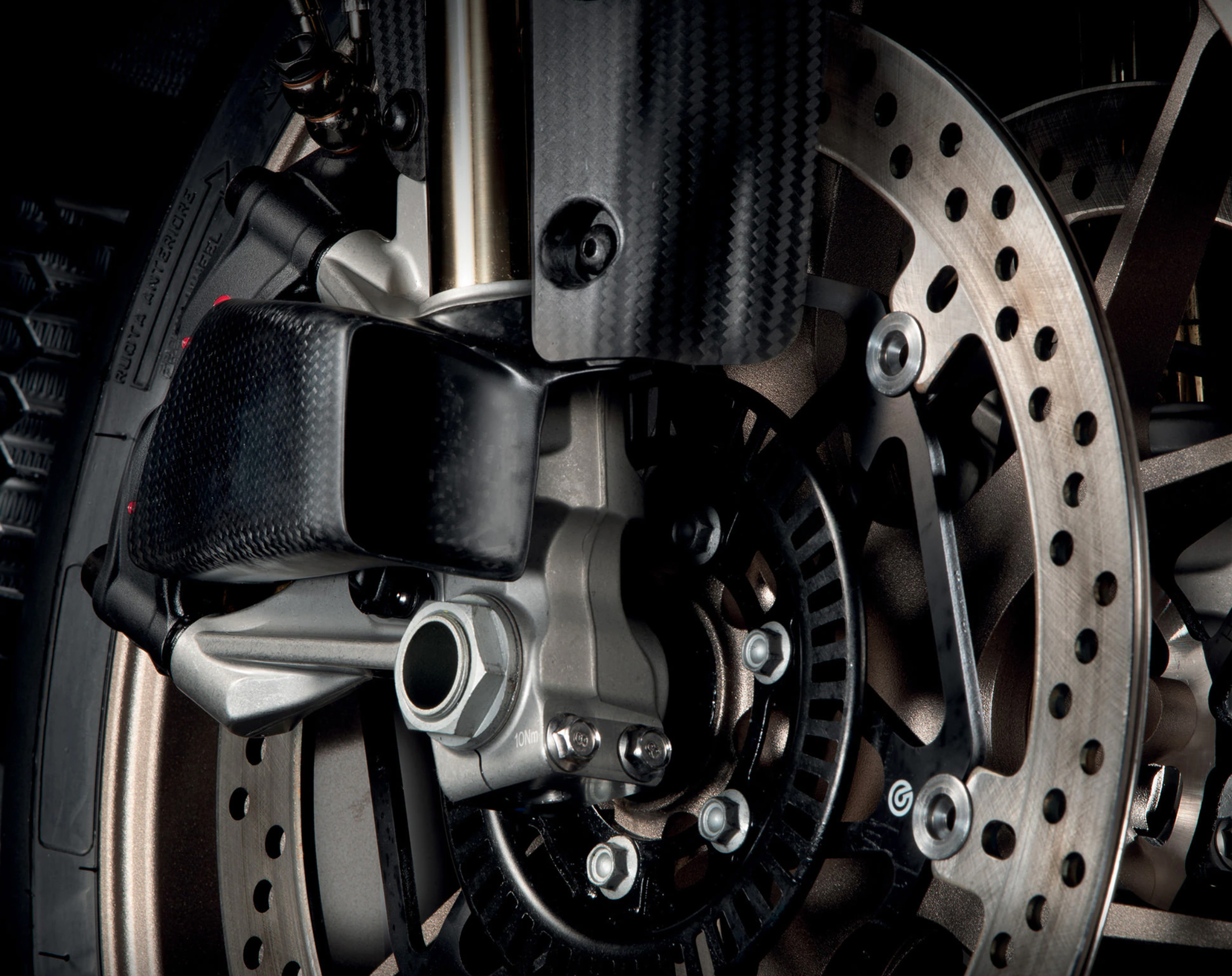 Déflecteur d'air frein carbone Aprilia RSV4 / Tuono 1000/1100