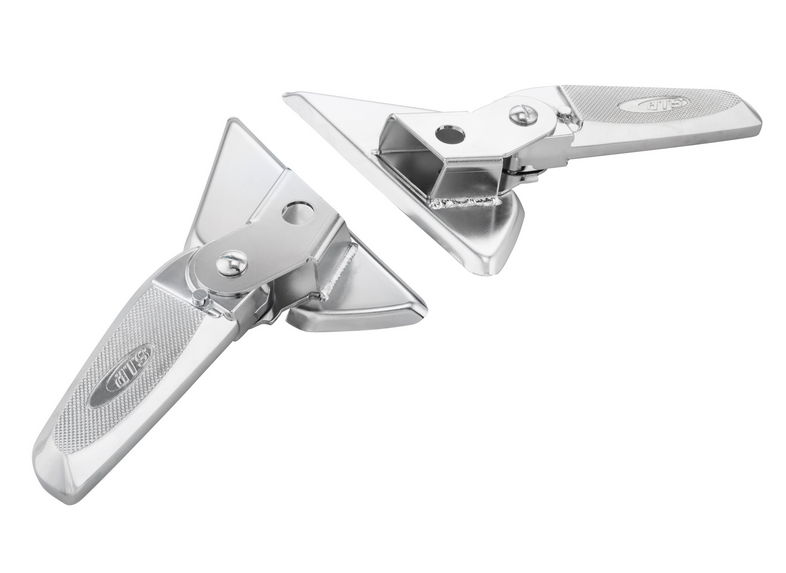 Repose-pieds droit et gauche pour Vespa LX /LXV /S 50-150ccm, chrome/chrome