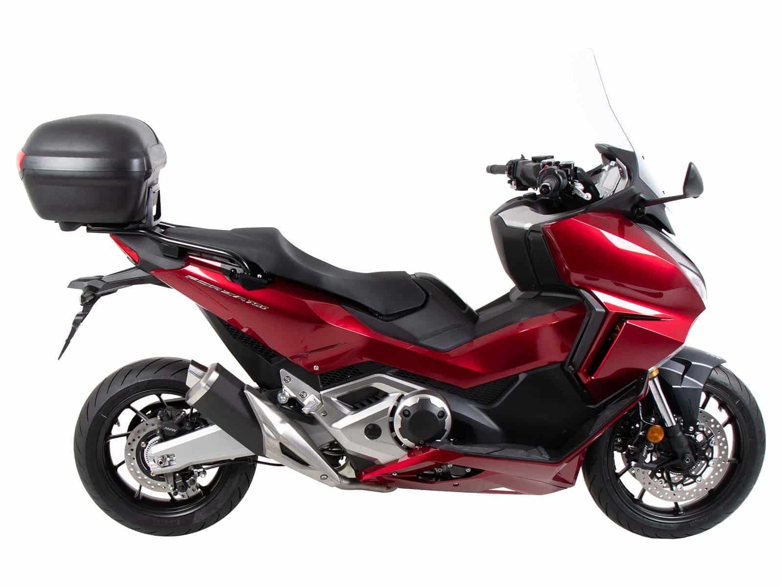 Support de topcase Alurack noir pour Honda NSS 750 Forza (21-) Hepco & Becker