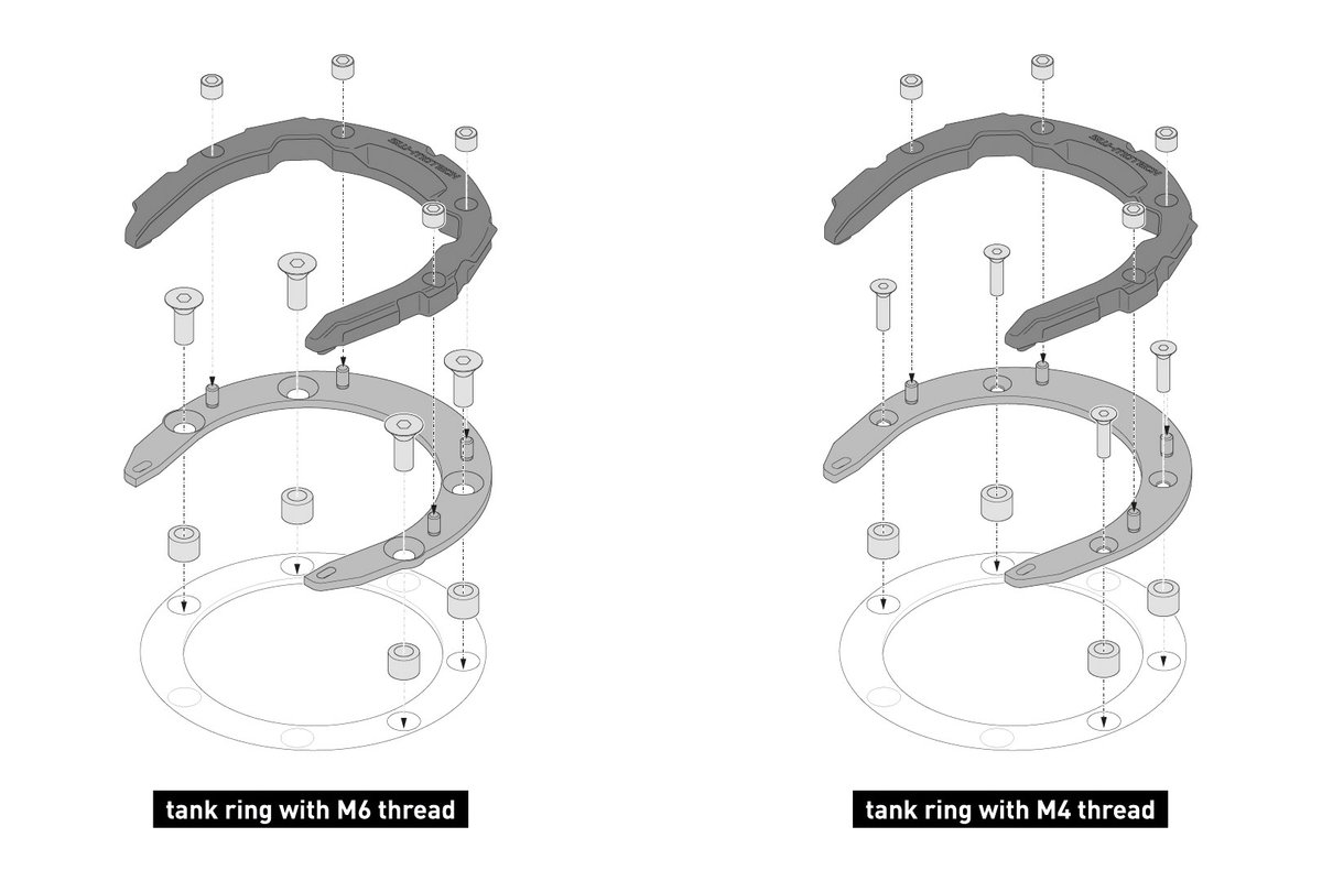 SW-Motech Anneau de réservoir PRO HONDA CB 600 F Hornet (02-06)