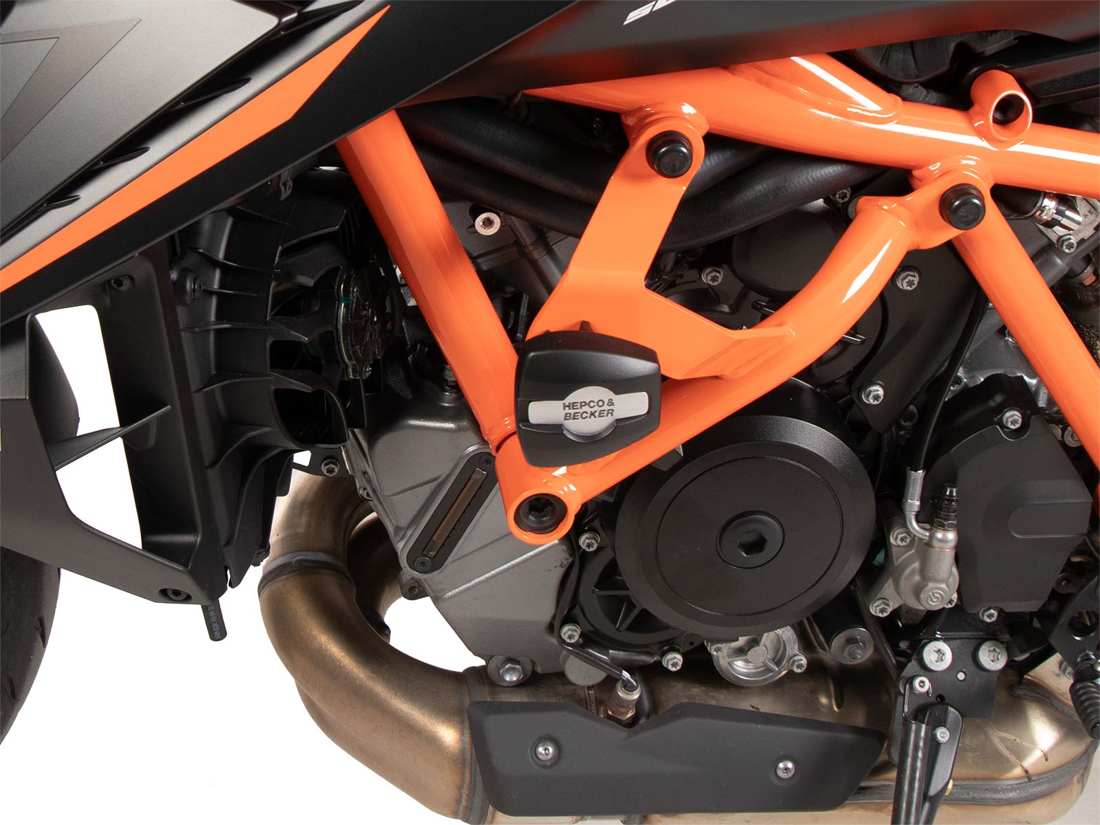 Arceau de protection moteur avec protectionpad orange pour KTM 1390 Super Duke R / EVO (24-)
