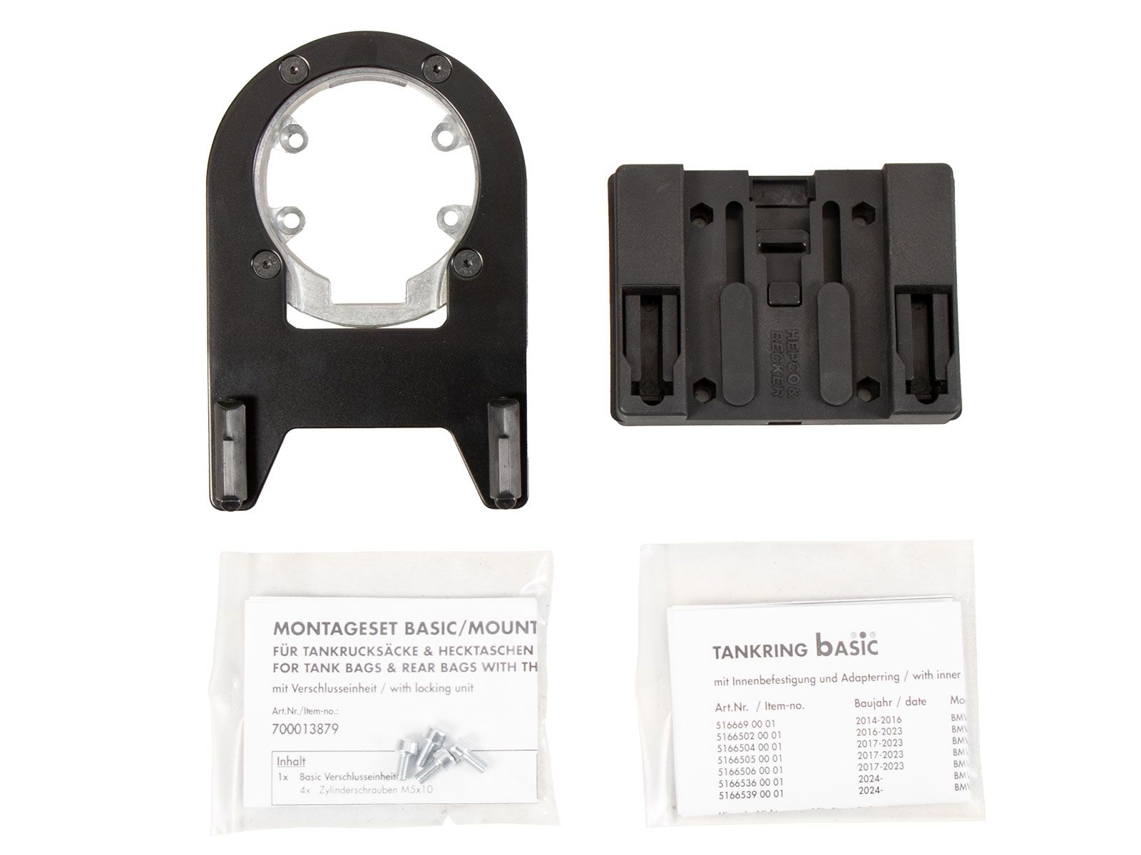 Anneau de réservoir Basic y compris unité de fermeture de la sacoche de réservoir pour BMW R 12 (24-) Hepco & Becker
