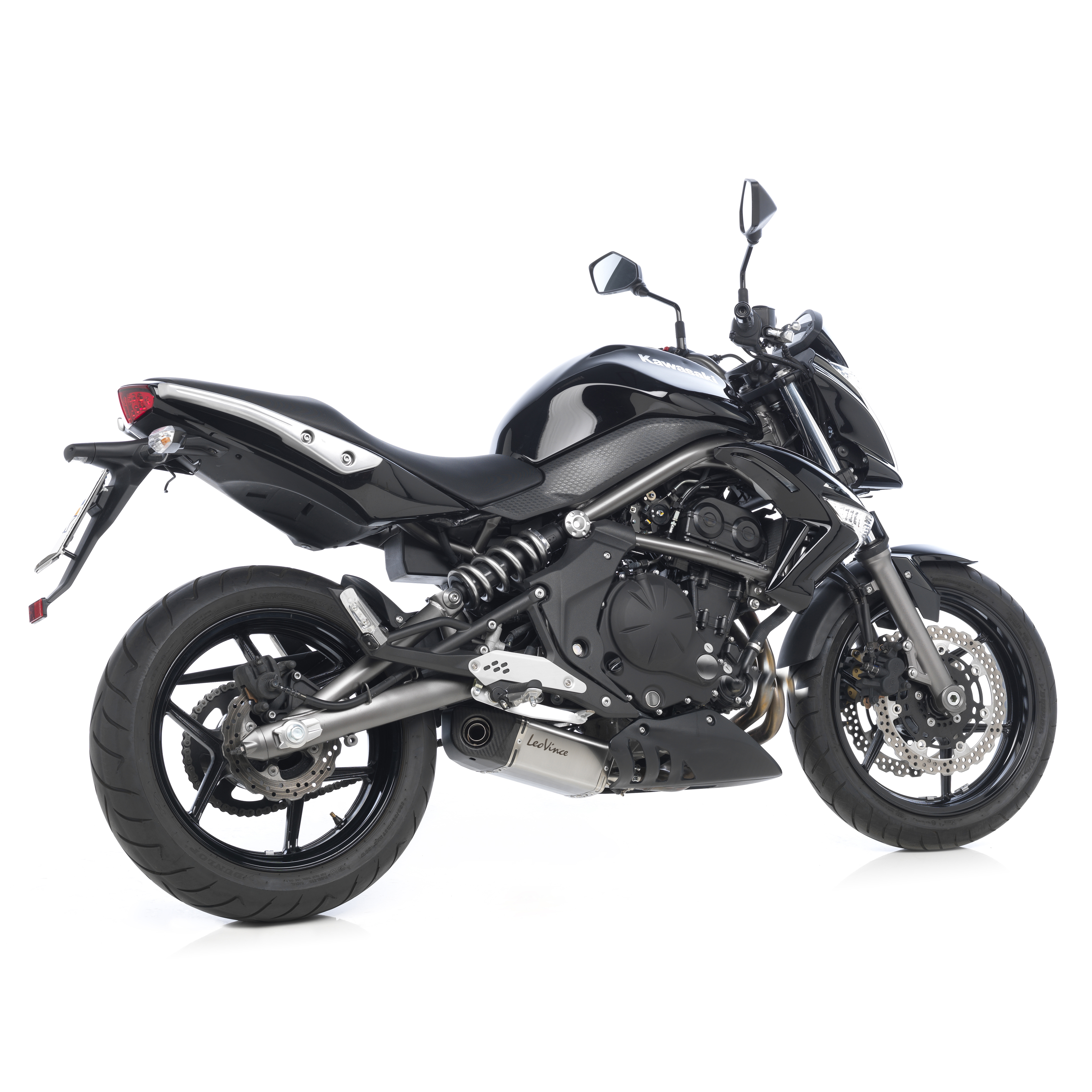 LeoVince Système d'échappement Underbody Evo 2, Slip On pour Kawasaki ER-6n/f / Ninja 650R / Versys 650