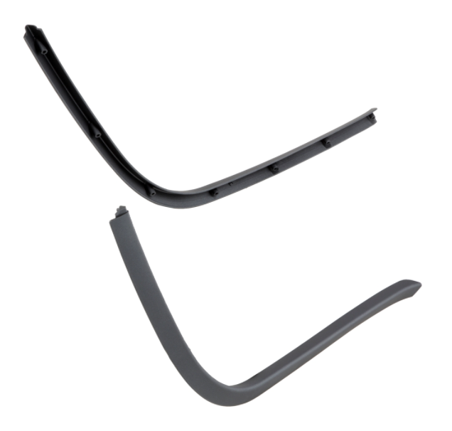 Tube mono fente marchepied gris mat pour Vespa Primavera/Sprint 50-150ccm
