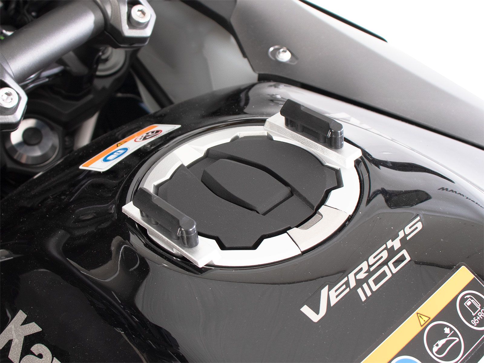 Anneau de réservoir Basic avec unité de fermeture de la sacoche de réservoir pour Kawasaki Versys 1100 /SE (25- ) Hepco & Becker