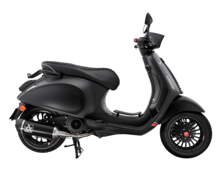 Porte-bagages/barre de maintien de la selle noir mat pour Vespa Primavera/Sprint 50-150ccm 2T/4T AC