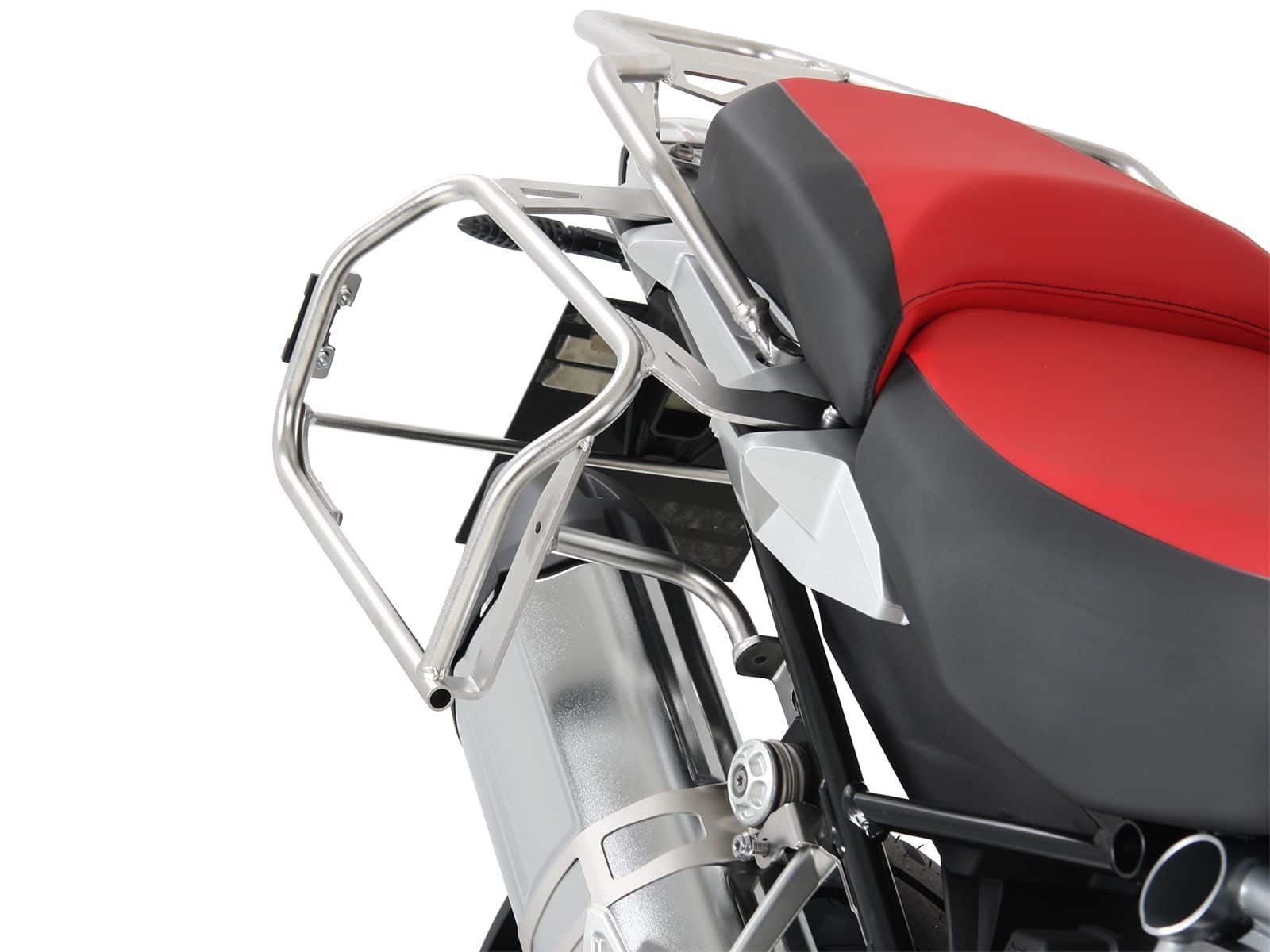 Kit de support de valises Cutout support incl. kit de valises Xplorer Cutout argent pour BMW R 1250 GS Adventure