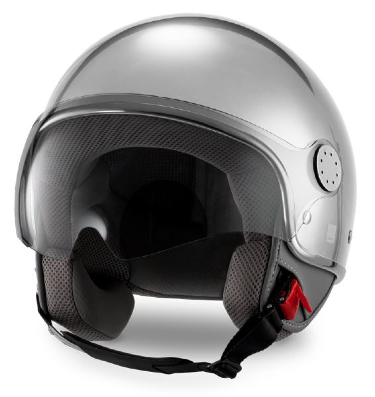 Casque jet Vespa Visor 4.0 DEC Blade argent mat