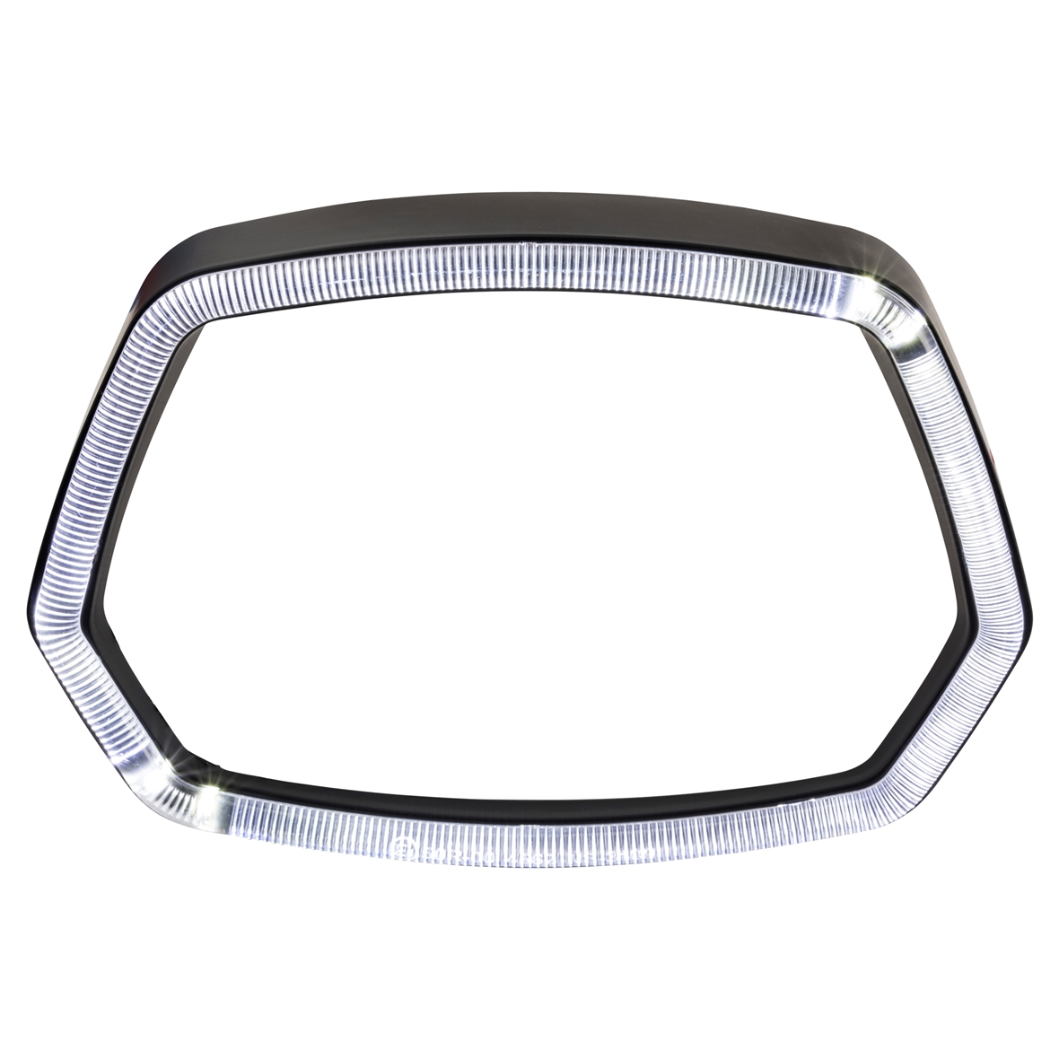 Anneau de lampe noir mat LED anneau lumineux pour Vespa Sprint 125/150ccm 4T ('13-'18)