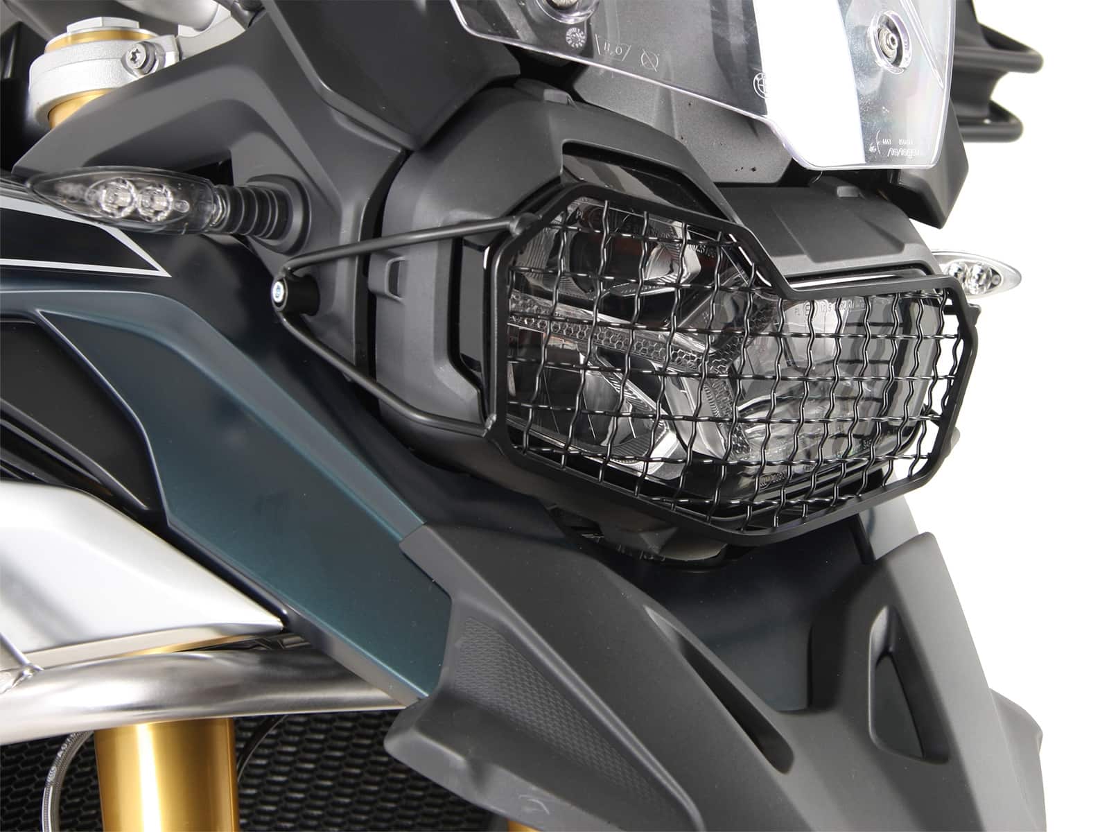 Grille de protection des feux noire pour BMW F 750 GS Hepco & Becker