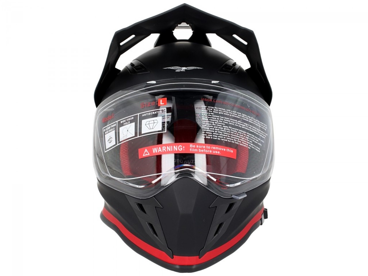 Casque Moto Guzzi Adventure Touring V85TT noir