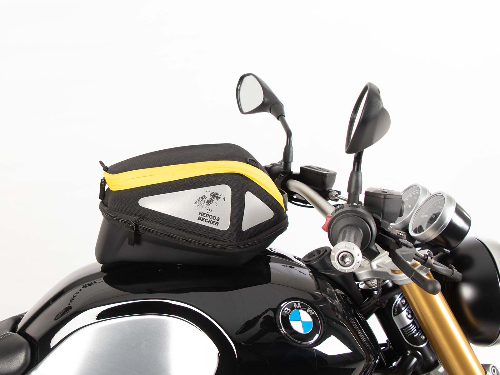 Anneau de réservoir Basic avec unité de fermeture de la sacoche de réservoir pour BMW R nineT Racer (17-20) Hepco & Becker
