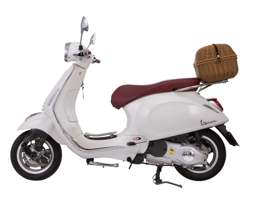 Kit panier à bagages "Classic" avec pont à bagages pour Vespa LX/LXV/S 50-150ccm, marron