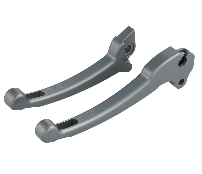 Kit levier sport embrayage/frein pour Vespa PX 125-200cc, HBZ Grimeca, droite/gauche, gris mat