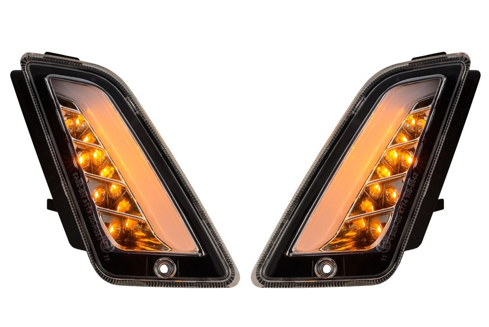 Kit clignotants avant gauche/droite pour Vespa GTS/GTS Super/GTV/GT 60/GT/GT L ('03-'13), clair