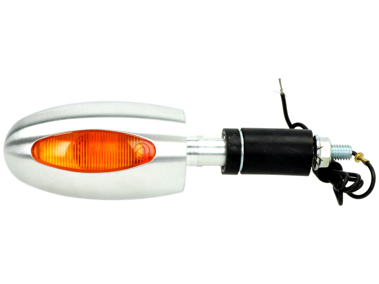 Clignotants Kellermann, BL 1000 yellow, aluminium, halogène, VR/VL, 12 V, 21 W, argent satiné