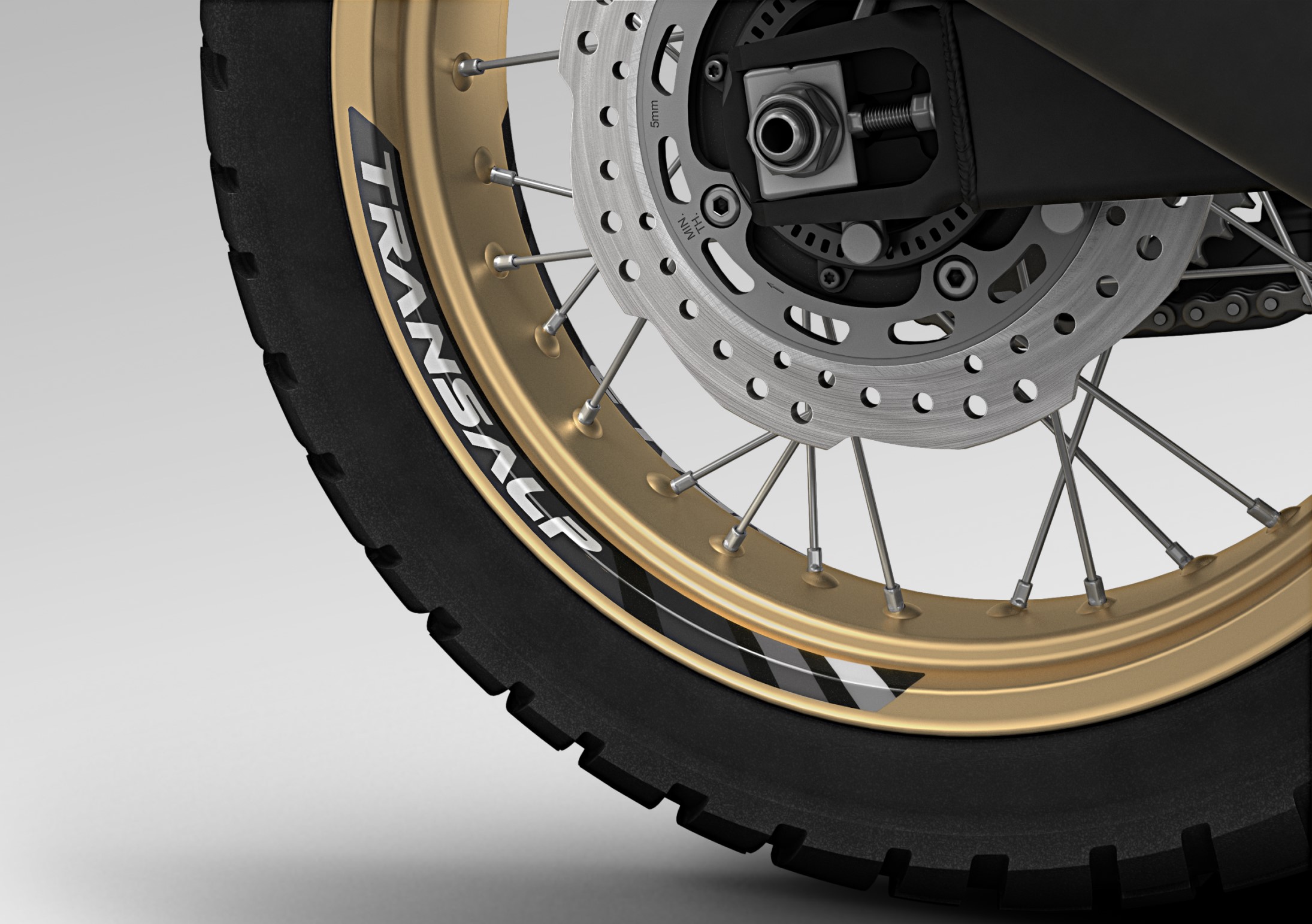 Décor de jantes Darkness Black Metallic pour Honda XL 750 Transalp (25-) Original