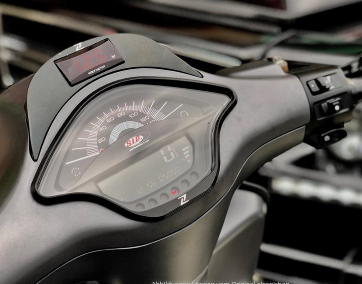 Compte-tours/tachymètre pour Vespa Primavera/Sprint 50-150ccm 2T/4T AC, noir