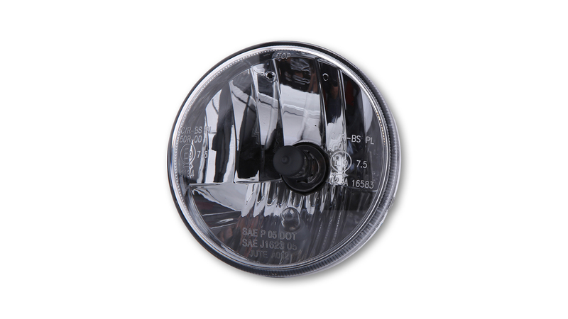 HIGHSIDER smart 120mm Insert de phare en verre clair, avec feu de position, HS1 35/35W, E-approuvé (1pc)