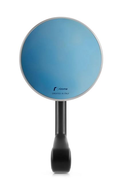 Rétroviseur d'extrémité de guidon RIZOMA E-POP gauche ou droit pour Vespa, noir/gris