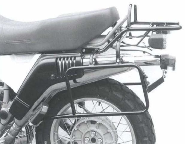 Pont à bagages tubulaire support de top case noir pour BMW R 65 G/S (87-92)/R 80 G/S (80-87) Hepco & Becker