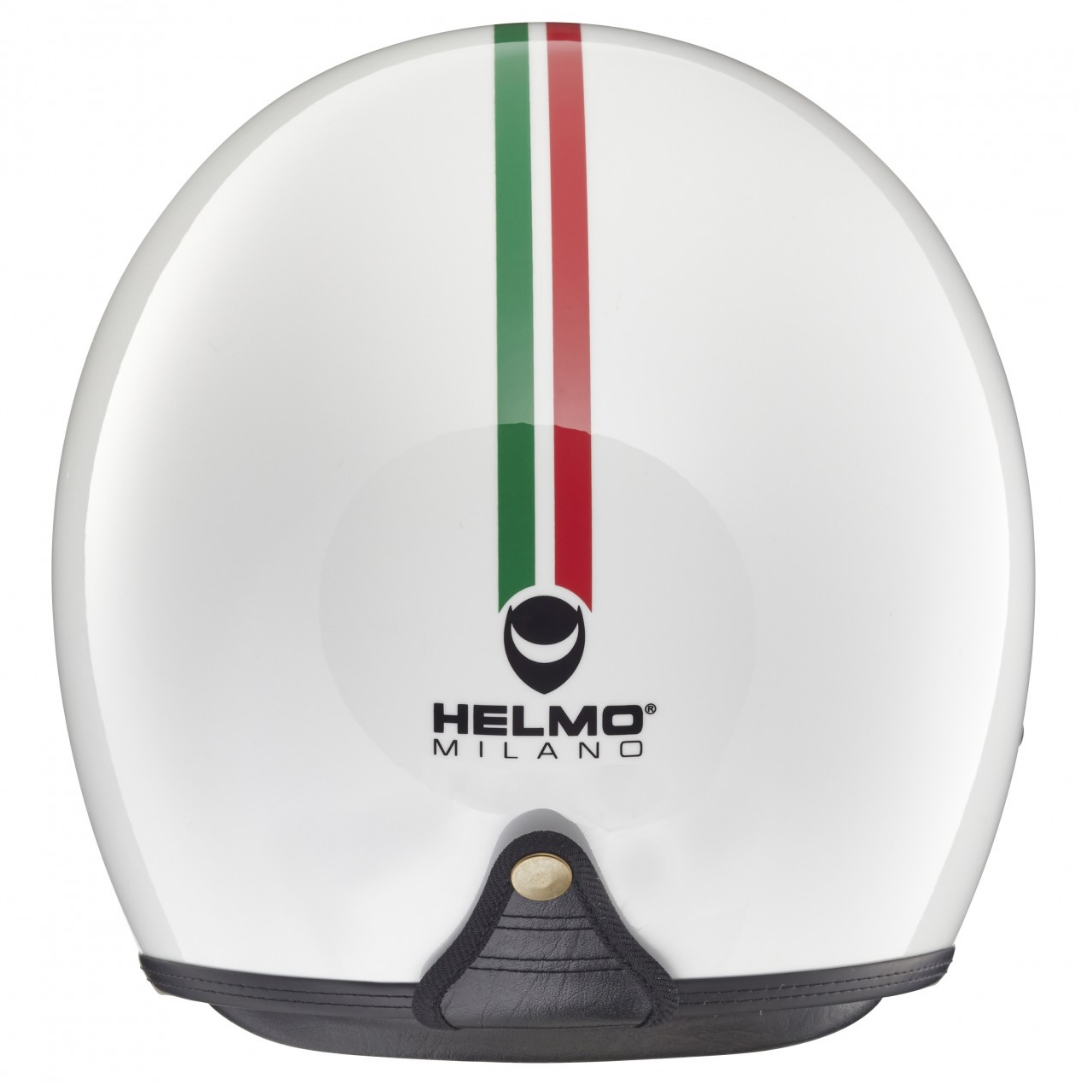 Helmo Milano casque jet, Audace, Italy Flag, blanc