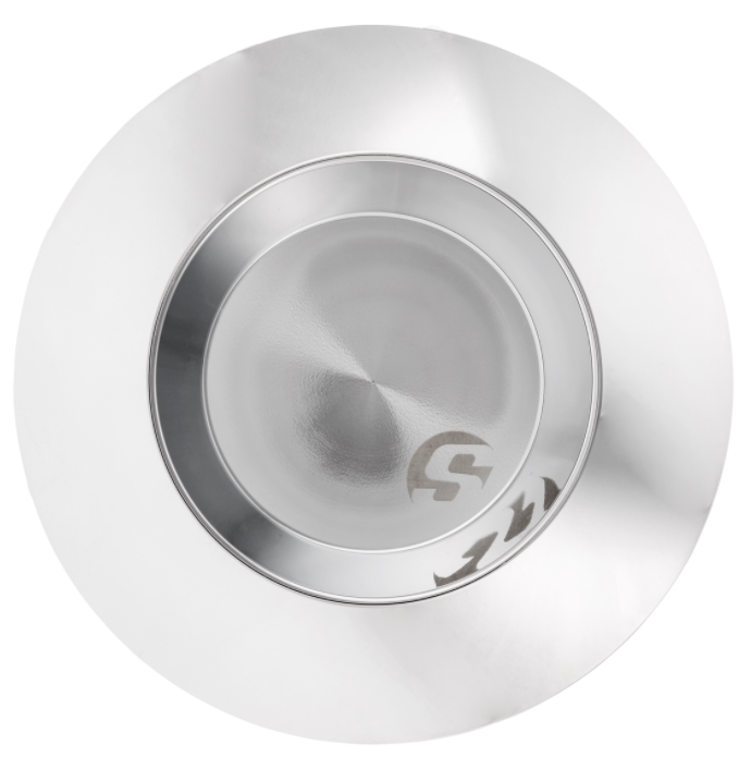 Cache couvercle vario pour Vespa, argent mat