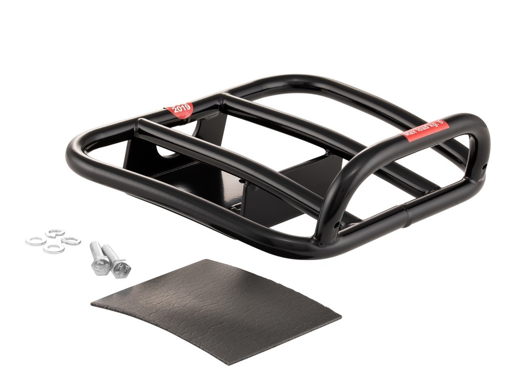 Porte-bagages arrière 70's pour Vespa GTS / GTS Super HPE 125-300 ('19-), noir brillant