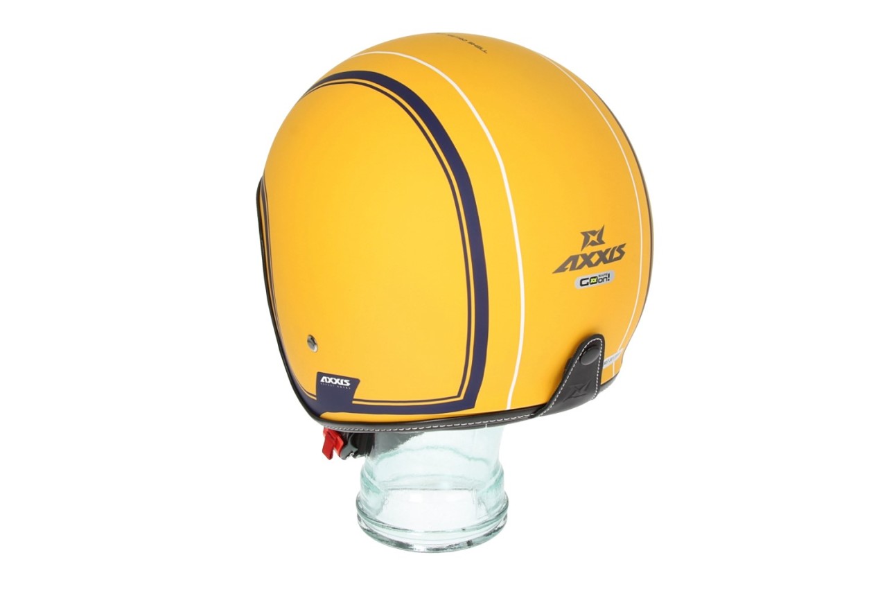 Casque jet Axxis, Hornet SV Royal, jaune mat