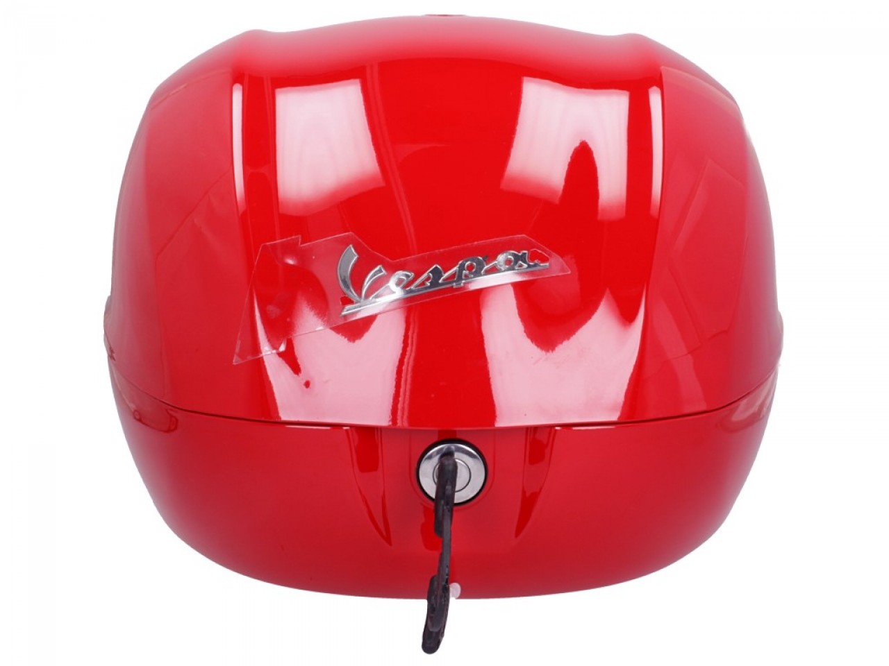 Kit top case 32L rouge dragon (894), coussin dorsal rouge pour Vespa Sprint / Primavera