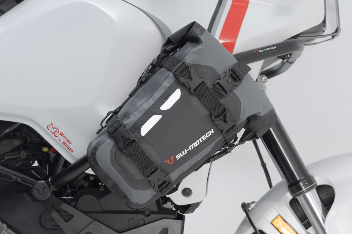 Drybag 80 sacoche arrière pour Aprilia ETV 1200 Caponord, noir / gris - SW Motech