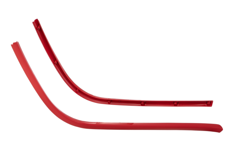 Tube mono fente marchepied rouge pour Vespa Primavera/Sprint 50-150ccm