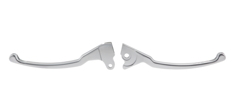 Jeu de leviers sport frein gauche/droit pour Vespa LX/​LXV/​S/​Primavera/​Sprint 50-150ccm, argent
