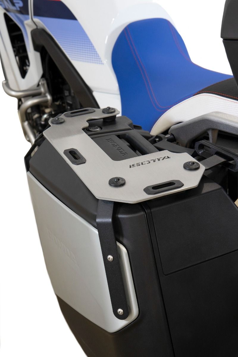 Porte-bagages pour valises latérales XL 750 Transalp /NT 1100 /ADV 750 /NC 750 X, alu brossé poli