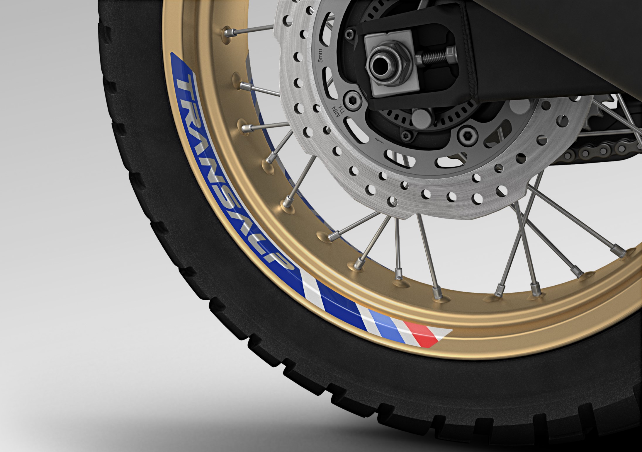 Décor de jantes Pearl Glare White pour Honda XL 750 Transalp (25-) Original