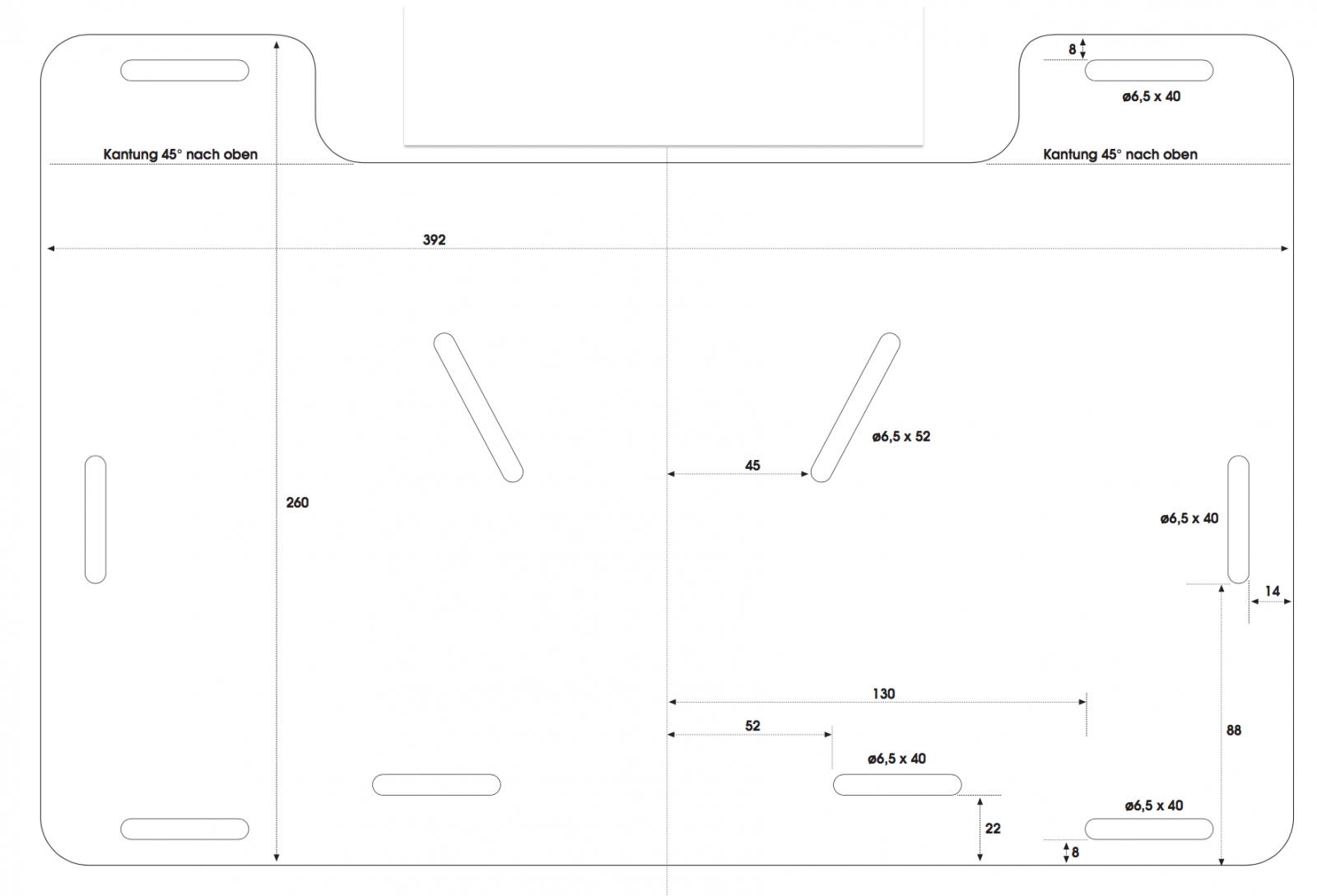 Elargisseur de porte-bagages en aluminium pour handbags à monter sur sissybars avec support arrière original Hepco